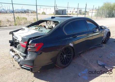 2019 BMW 740I из США, поврежденный, VIN WBA7E2C54KB216750